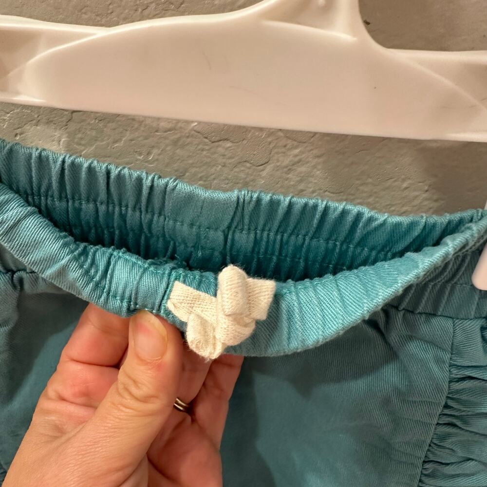 Tea Collection Teal Rumba Ruffle Shorts - Picture 4 of 8